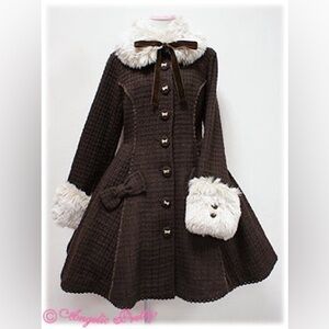 Angelic Pretty 🤍 Maiden Ribbon Lolita Coat in Brown